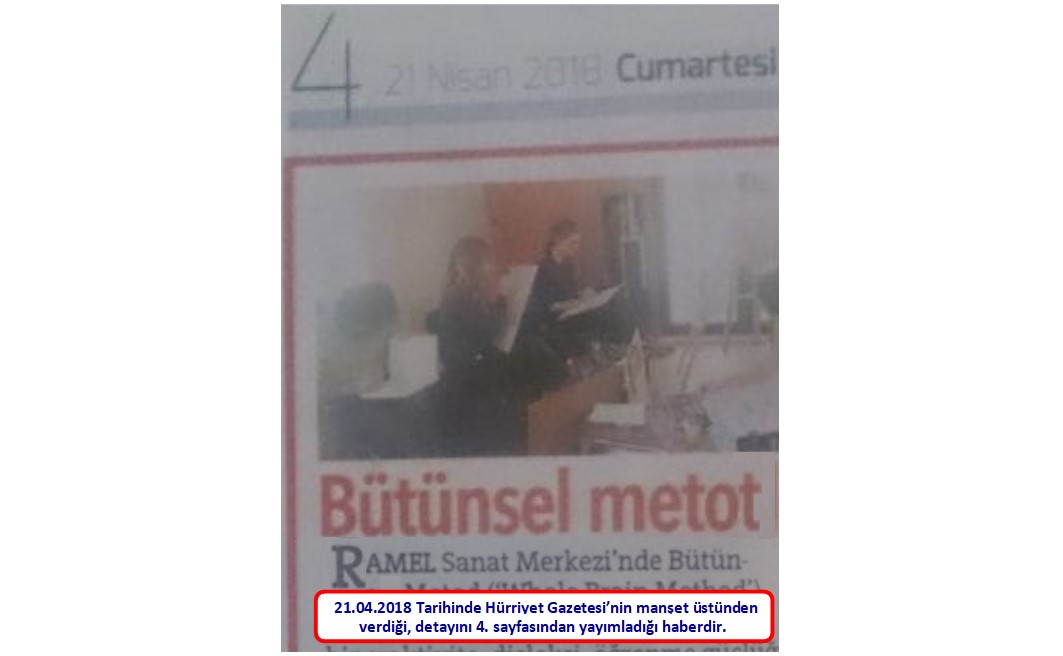 Ankara Ramel Sanat — Ramel Sanat Hurriyet Gazetesi 21 piyano bateri gitar kursu